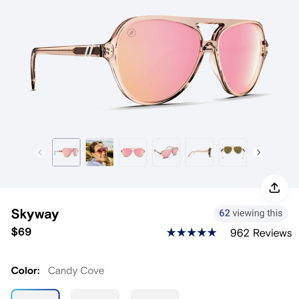 Blenders Eyewear Skyway “Candy Cove” Pink Sunglasses